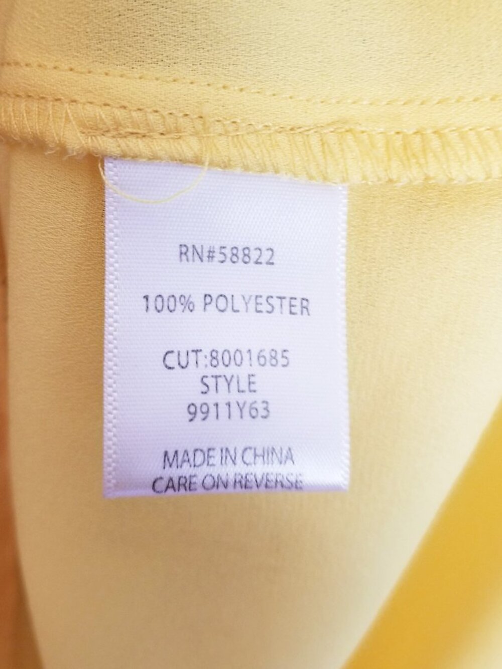 Max Studio Yellow Floral Smocked Waist V-Neck Mini Dress Long Sleeve Size L - Picture 8 of 14